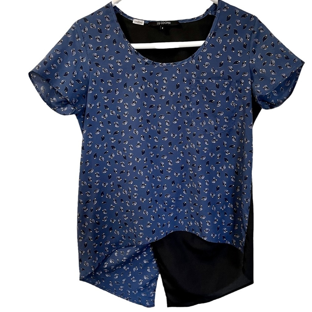 19 COOPER CUTE BIRD PRINT TOP